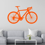 Veselá Stena Samolepka Bicykel Farba: modrá, Veľkosť: 100 x 58 cm