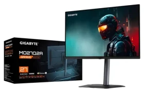 27" GIGABYTE MO27Q2A čierna / QD-OLED / 2560x1440 / 16:9 / 280Hz / 0.03ms / HDMI + DP + USB-C / VESA / Repro (MO27Q2A)