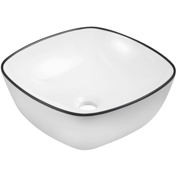 KERRA - umývadlo na dosku KR-650 WH/BL 5907548123237