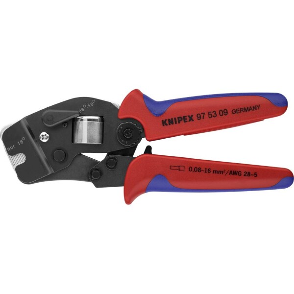 Knipex Netzwerk Werkzeug 97 53 09 krimpovacie kliešte dutiny na káble, 0.08 do 16 mm²