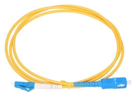 Extralink LC/UPC-SC/UPC žltý / Patchcord / Jednomódový / Simplex / G652D / 0,5 m