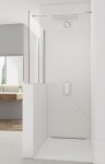 Sprchová zástena SAT Walk-in 120x100 cm na zníženú priečku chróm SATBWIS120PR SATBWIS120PR