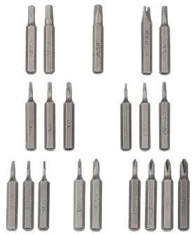 StarTech Elektrický skrutkovač 20 bitov / Elektrický skrutkovač / strieborná / na batérie / 180×16 mm / 52 g (CTK20PCEDRIVE)