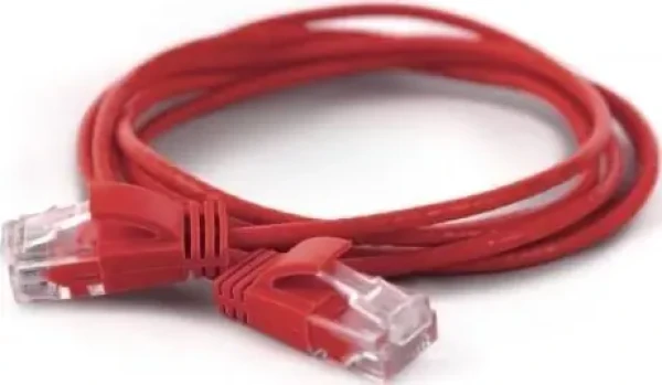 Wantec Cat6a U/UTP červená / Patch kábel / RJ45-RJ45 / 0,2 m / O2,8 mm (7268)