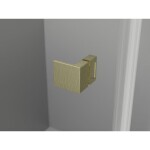 MEXEN/S - Lunar T sprchovací kút dvere krídlové ľavá 125 x 120, transparent, zlato kartáčovaná 834T-125-120-55-00-L