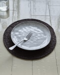 House Doctor Prostírání z kukuřičného šustí Circle Chocolate – set 4 ks