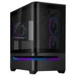 Asus Prime AP202 TG ARGB čierna / M-ATX / 2xUSB-A + 1xUSB-C / 3x 120 mm / bez zdroja (90DC00P0-B19000)