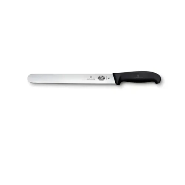 VICTORINOX Fibrox 36 cm čierny / Plátkovací nôž / Nerezová oceľ / Hladké ostrie (5.4203.36)