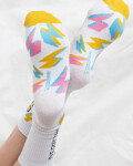 Banana Socks Ponožky Classic I've got the Power White 42-46