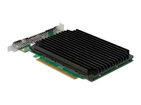 DeLock PCIe x16 karta 4X M.2 NVMe s chladičom / Karta / Bifurcation / PCIe 4.0 x16 / M.2 2280, 2260, 2242, 2230 (90054)