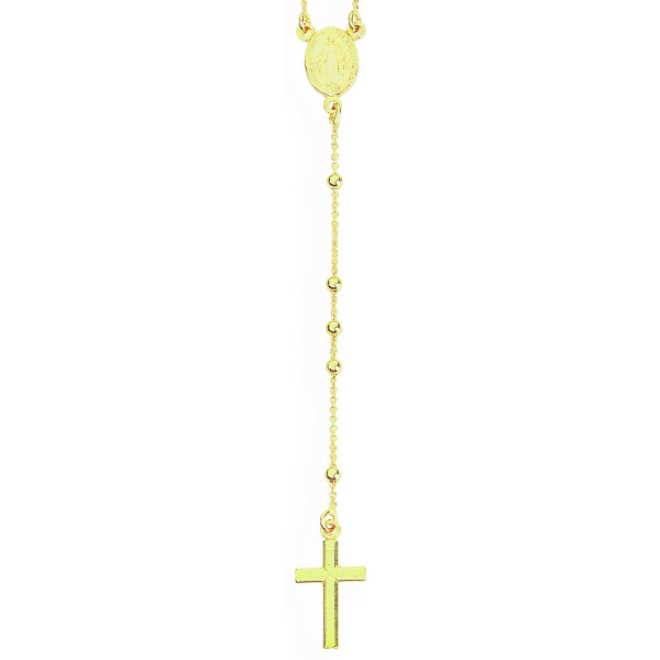 Amen Nadčasový pozlátený náhrdelník ruženec Rosary CRO25G