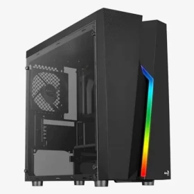 AeroCool Menácia Saturn FRGB ML G čierna / PC skriňa / Midi Tower / ATX / mATX / Mini-ITX / 2x USB 3.0 / bez zdroja (ACCM-PV20013.11)