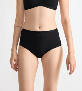 SLOGGI GO DAILY COTTON - 3× nohavičky s vysokým pásom z česanej organickej bavlny Sloggi BLACK XL