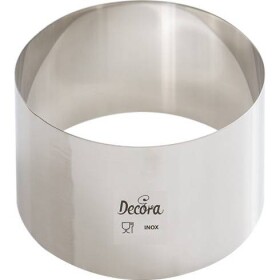 Dortový kruh nerezový okrúhly 7x6cm - Decora - Decora