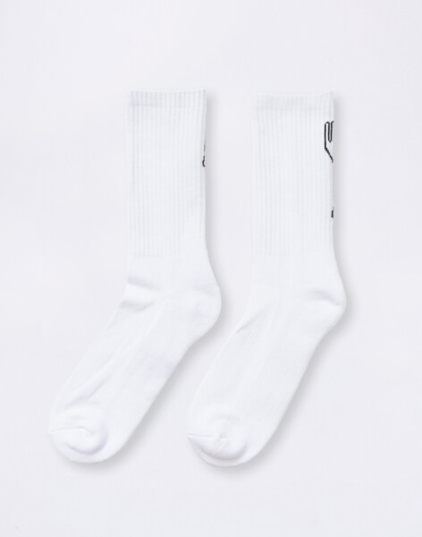 Service Works Knife & Fork Socks WHITE