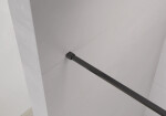 CERANO - Sprchová zástena Walk-in Moreli Ľ/P - 8 mm - čierna matná, transparentné sklo - 120x200 CER-417620