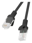 Lanberg PCU6-10CC-0100-BK čierna / Patch kábel / U/UTP / Cat6 / 1 m (PCU6-10CC-0100-BK)