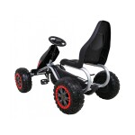 Mamido Detská šliapací motokára Monster Strong čierna