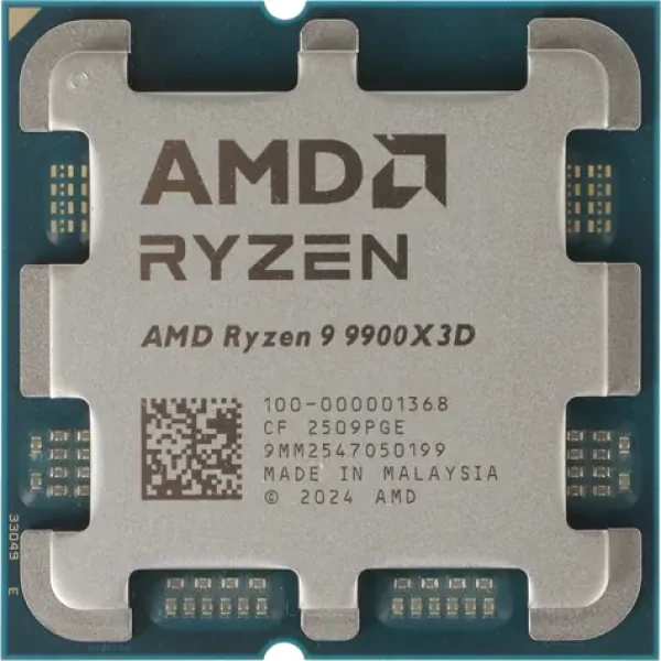 AMD RYZEN 9 9900X3D @ 4.4 GHz - TRAY / Turbo 5.5GHz / 12C24T / L1 0.96MB L2 12MB L3 128MB / AM5 / Zen 5 / 120W (100-000001368)