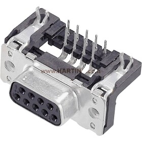 HARTING 09663526612 D-SUB zásuvková lišta 90 ° Pólov: 25 spájkovaný konektor 1 ks; 09663526612
