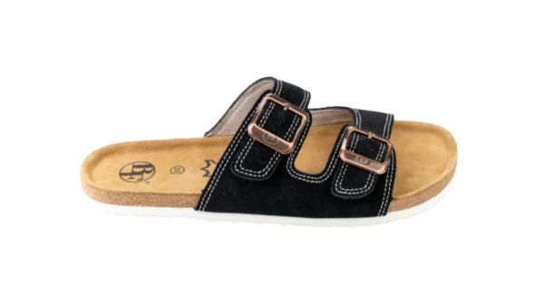 Dámské barefoot korkové pantofle černé 36