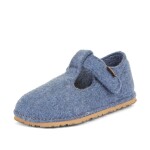 Chlapčenské barefoot papuče FLEXY WOOLY Denim; Froddo; G1700378-1 - 29