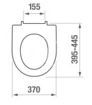 JIKA - LYRA Plus pack, závesné WC Rimless + sedátko s poklopom slowclose, biela H8663840000001