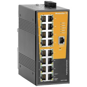 Weidmüller IE-SW-AL16M-16TX priemyselný ethernetový switch 10 / 100 MBit/s; 2682310000