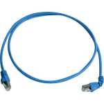 Telegärtner 100008017 RJ45 sieťové káble, prepojovacie káble CAT 6A S/FTP 1.00 m modrá samozhášavý, bez halogénov 1 ks; 100008017