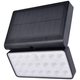 Lutec vonkajšie solárne nástenné osvetlenie s PIR senzorom TUDA 6935501330 LED 8.5 W čierna; 6935501330