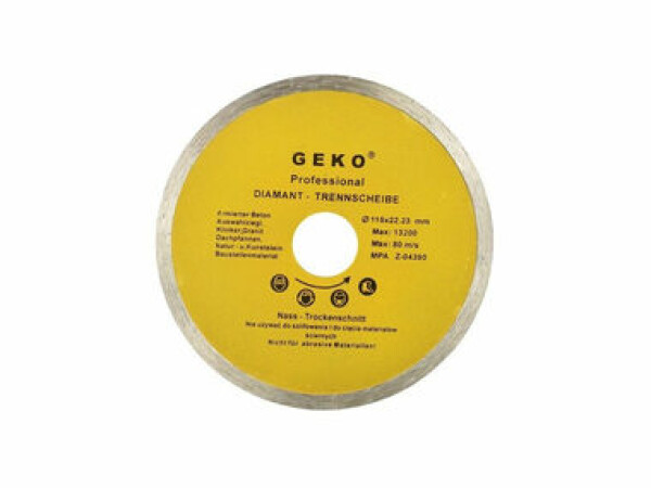 GEKO G00240 / Rezný kotúč diamantový celoobvodový / 115 x 8 x 22.2 mm (G00240)