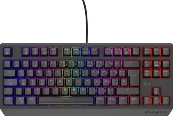 Genesis Thor 230 TKL ES Outemu Red čierna / Herná klávesnica / Mechanická / 88 kláves / USB (NKG-2208)