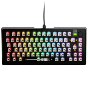 Glorious GMMK 3 Pre 75% barebone ISO čierna / herná 75% TKL / USB-C / bez spínačov / ISO layout / RGB / 1.4m (GLO-KB-GMMK3-PRO-75-BB-W-BLK-ISO)