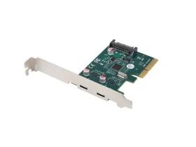 Lanberg PCI Express x1 / Karta PCI Express / 2x USB-C / USB 3.2 Gen 2x1 / Low profile (PCE-UC3-002)