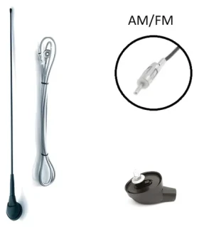 Calearo AM/FM predná anténa sklopná / Anténa / pasívna / DIN / 41 cm