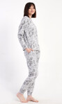 Dámske dlhé pyžamo Sofia šedá L