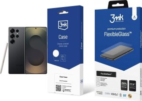Samsung Galaxy S25 Ultra 5G 12/512GB Czarny (SM-S938BZK) + FlexibleGlass + Etui Clear Case