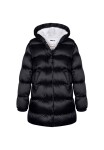 Dievčenský nylonový kabát Puffa s podšívkou z mikroflísu, Minoti, 12COAT 2, čierny - 104/110 | 4/5let