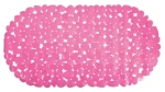 MSV GALETS protišmyková podložka do vane ružová / PVC / 35 x 68 cm
