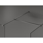 MEXEN/S - Kioto Sprchová zástena WALK-IN 120 x 85, transparent, grafit kartáčovaná 800-120-202-66-00-085