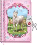 ALLTOYS Denník so zámkom Jednorožec / Zápisník / 18x14 cm (530UC)