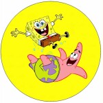 Jedlý papier SpongeBob a Patrick 19,5 cm - Pictu Hap - Pictu Hap