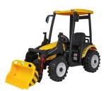 Mamido Detský elektrický traktor MEGA D68 24V s prívesom žltý