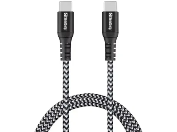 Sandberg Survivor USB-C Cable 1M 100W / nabíjací kábel USB-C na USB-C