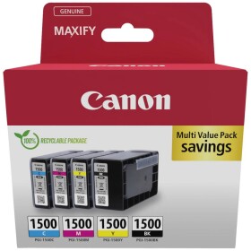 Canon INK CARTRIDGES PGI-1500 BK/C/M/Y MULTI NON-BLISTERED PRODUCTS W/O SECU, RITY