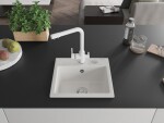 MEXEN/S MEXEN/S - Milo granitový drez vrátane batérie Duero, biela 6505-20-671600-20