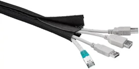 MicroConnect Cablesock s háčikom a slučkou 1.8m čierna (CABLESOCK)