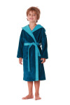 Detský župan Tampa duo s kapucňou 9159 petrol - Vestis dětské č.152