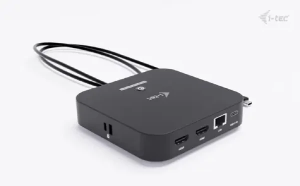 I-TEC USB-C Dual HDMI Docking Station (bez AC) / Dokovacia stanica / Power Delivery 100W / 2x HDMI 4K/60 Hz / 6x USB (C31DUALHDMIDOCKPD)