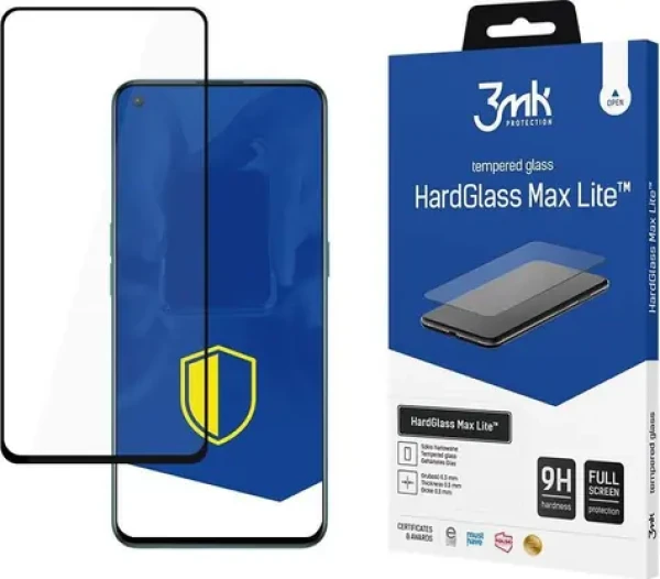 3mk HardGlass Max Lite ochranné sklo pre OnePlus Nord CE 5G/Nord 2 5G Black (5903108436489)